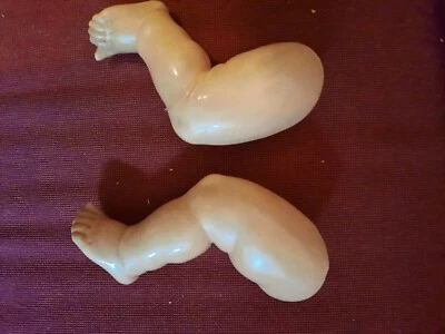 Bebi 1925 ,1 Paar Babybeine Celluloid Schildkröt 45 - Bild 1 von 4