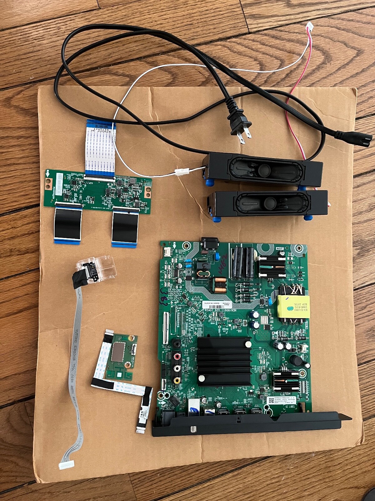 Television Parts salvaged from Hisense 55" Class A65H Series 4K UHD