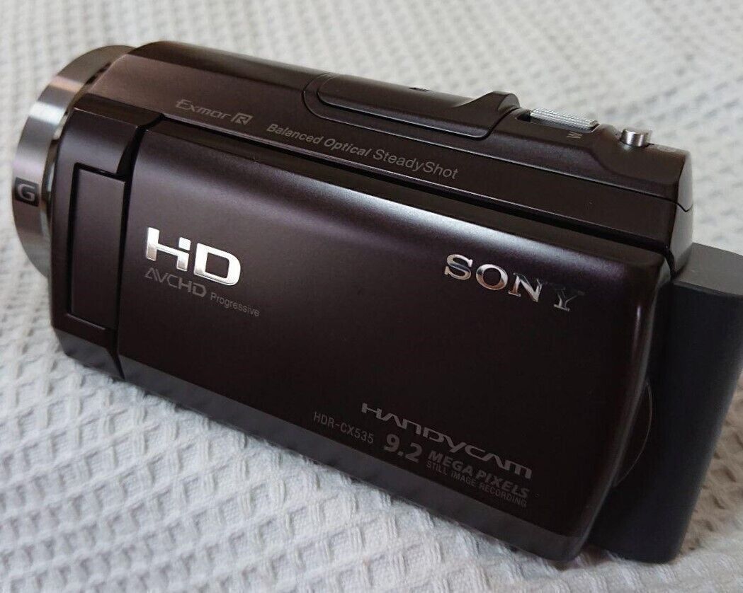 SONY HDR-CX535 T HandyCam Brown Video Camera Internal Memory 32GB Tested  Working