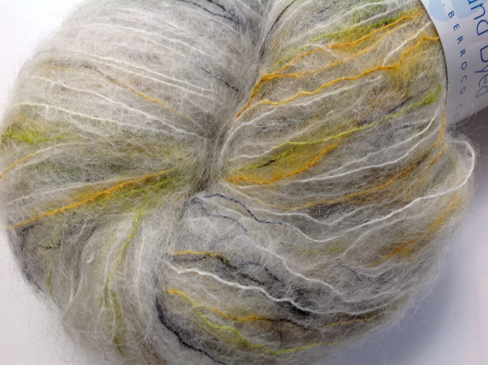 Hilo Berroco Artesia #4807 Membrillo Amarillo Gris Alpaca Mohair Mezcla Foto 2 de 4