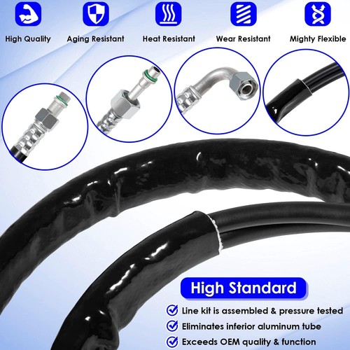 C4677 Rear Aux AC Line Set Air Conditioning Hoses for 08-11 Dodge Grand Caravan - Bild 5 von 8