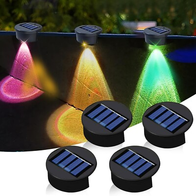 #ad #ad 4 Pack Solar Pool Lights Wireless Waterproof Outdoor Garden Patio