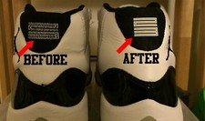Jordan 11 23 Heel Replacement Vinyl Decal Black White Or Gamma Yellow Qty 4.