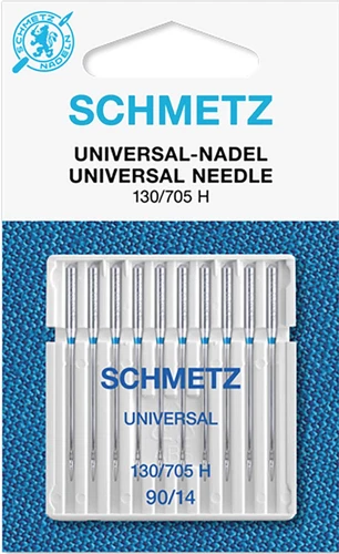 SCHMETZ  Machine Needles - Universal - 90/14 - 130/705H (Pack of 10)