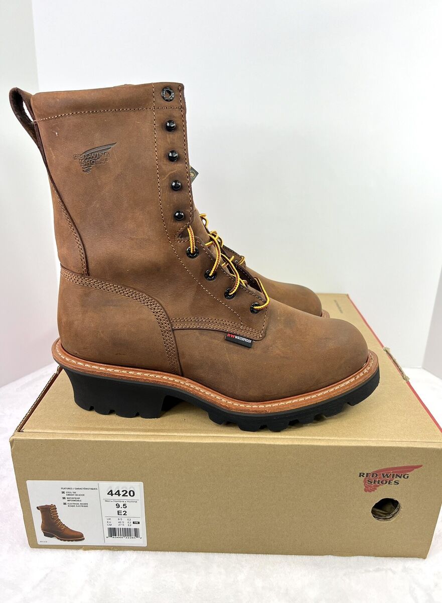 Red Wing 4420 Loggermax Work Boots Mens 9.5 EE Wide Red Wing 4420 Loggermax Work Boots Mens 9.5 EE Wide
