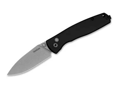Kershaw Kindred EDC Taschenmesser D2 Aluminium-Griff Button Lock Schwarz 2053 - Bild 1 von 4