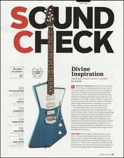 Ernie Ball Music Man St. Vincent Signature model 2-page guitar review article
