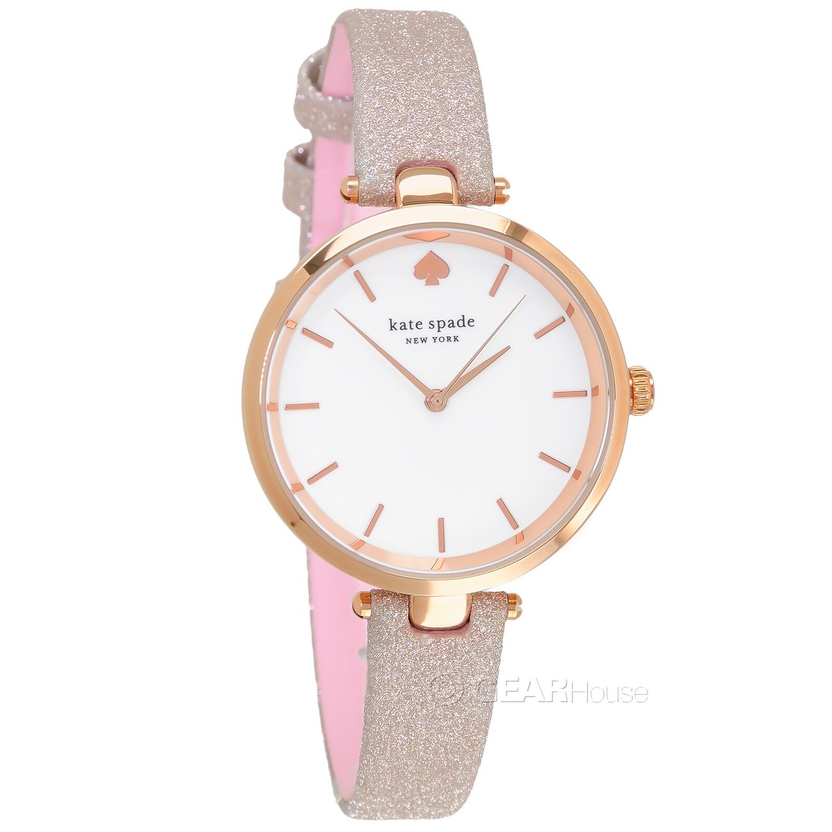 Kate Spade NY Womens Holland Rose Gold Watch, White Dial Kate Spade NY Womens Holland Rose Gold Watch, White Dial