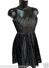 Ladies ex R Island    Black Mesh Fit Flare Skater Dress Night out women Party