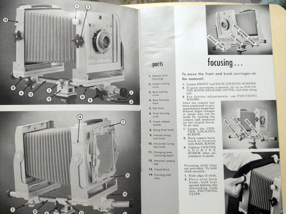 1957 Calumet All Metal 4x5 View Camera 18pg Brochure Booklet Photography - Image 3 of 4