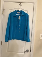 CHICO S design 100 silk jacket, size 2, But like M