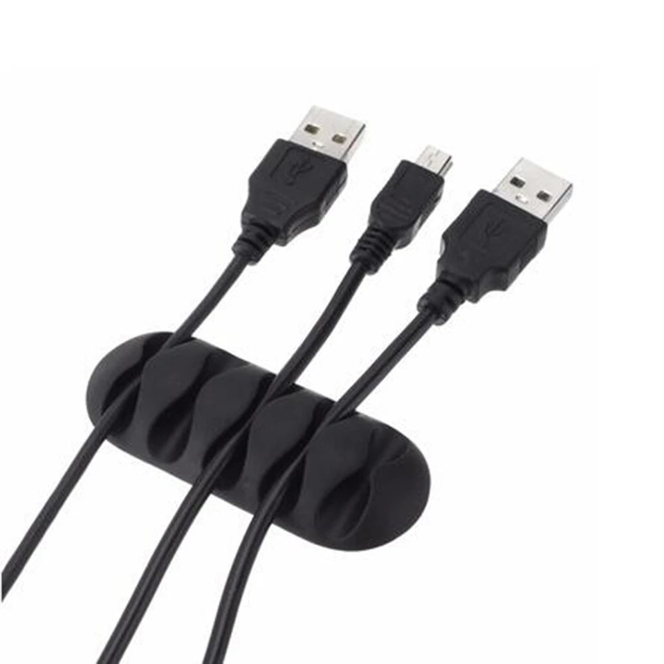 Cable Organizer Cord Management Charger Multi ​USB Desktop Clip Wire Holder - Image 4 of 4