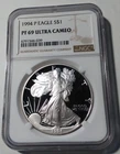 1994 P American Silver Eagle Dollar NGC PF 69 Ultra Cameo (813)