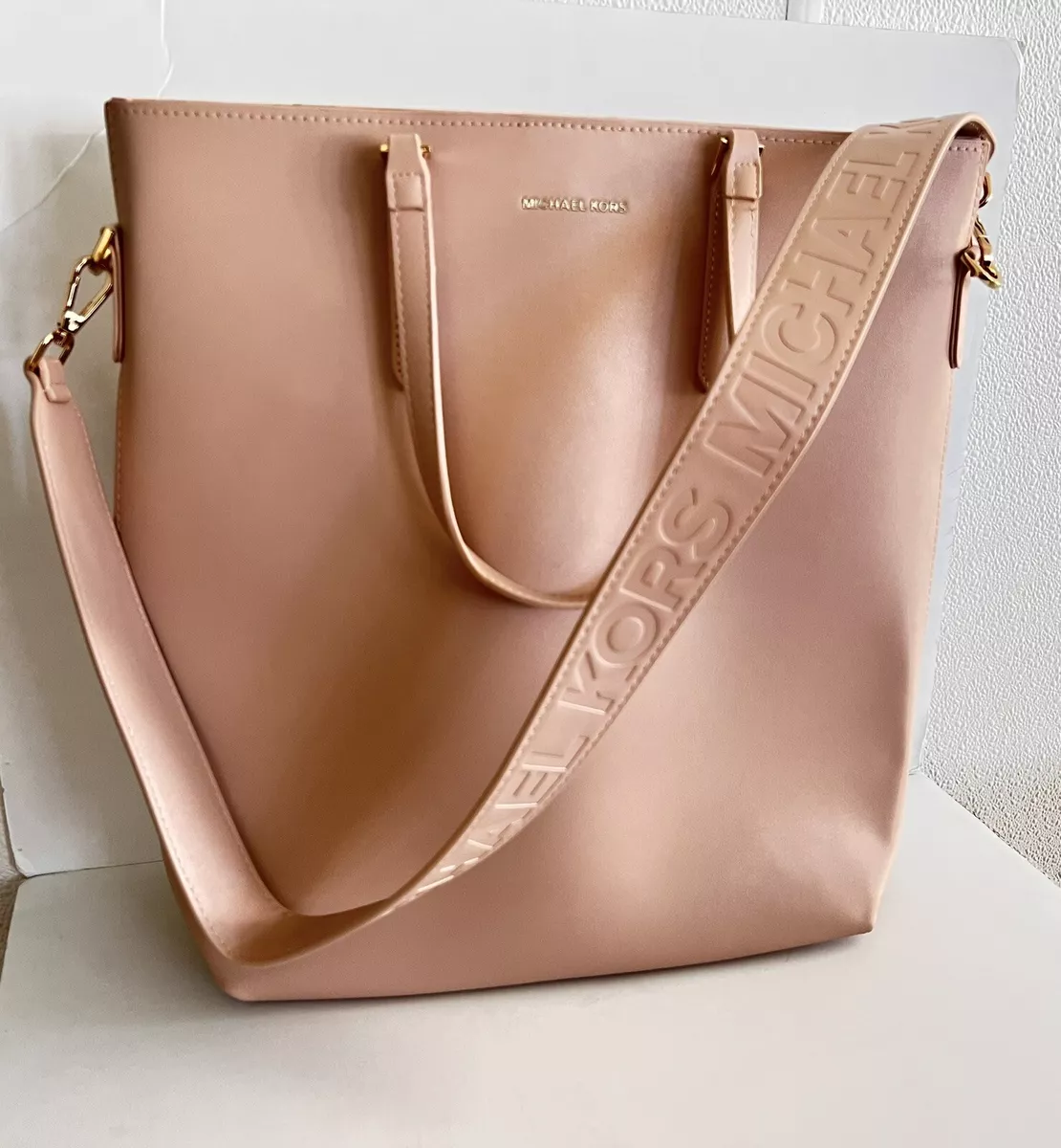 Michael Kors Tote Bag Purse Blush Pink Crossbody Fragrance Perfume Promo  Bag New