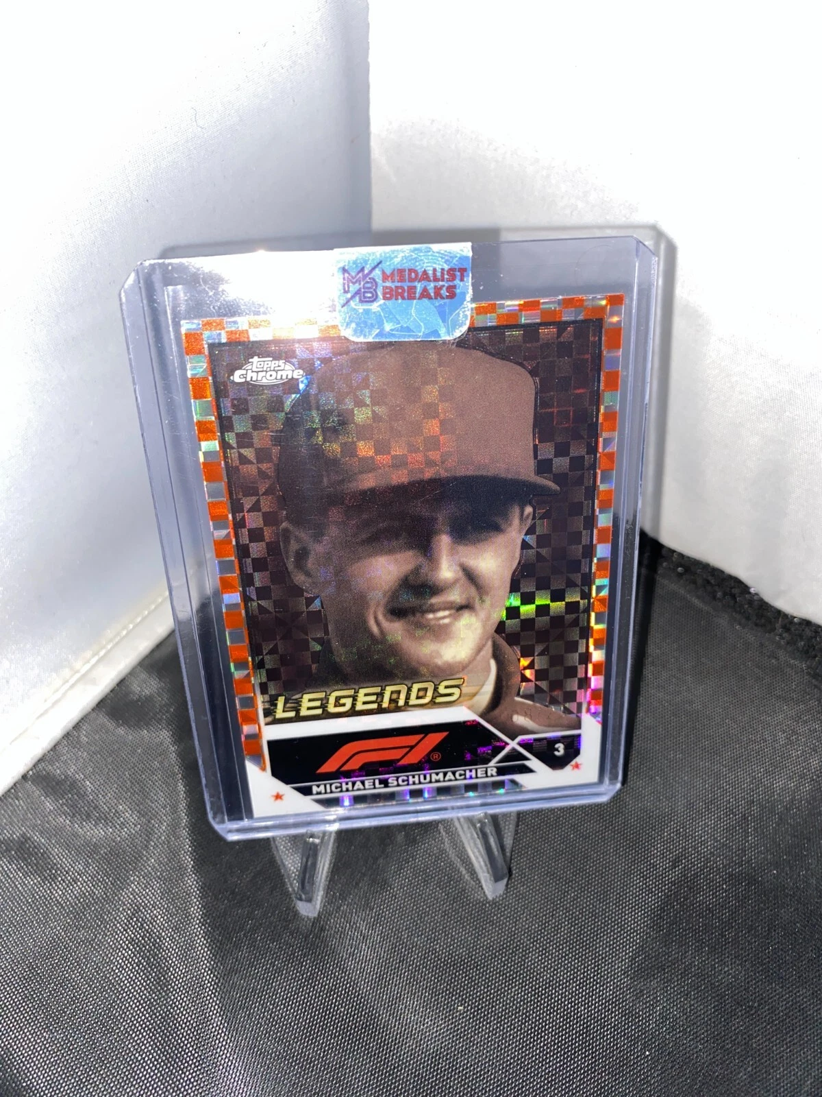 2023 Topps Chrome F1 Michael Schumacher #199 Orange Checker 08/25