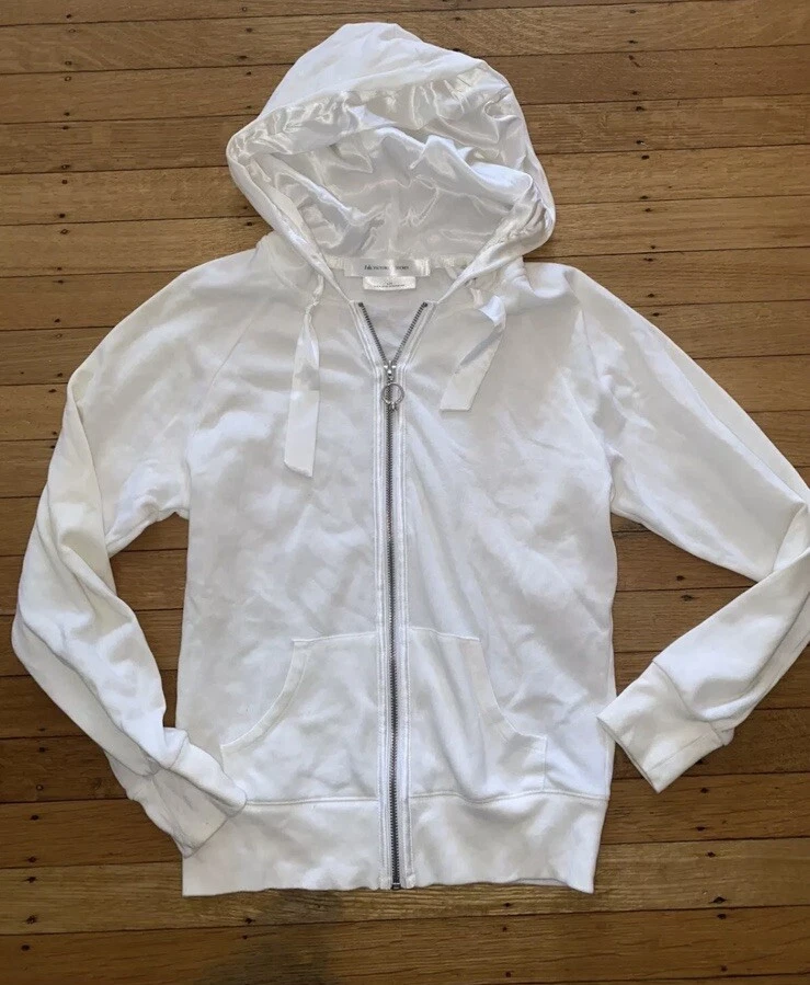 UNDERCOVER Felpa con cappuccio e zip anello diamante bianco Victoria's Secret Bride 'I Do' taglia L