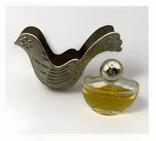 Avon Dove Silver Cup Bottle Christmas 1976 Holiday Vintage Collectible Decor