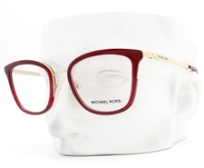 Michael Kors Coconut Grove Eyeglasses Glasses MK 3032 3949 Red Pale Gold w/case