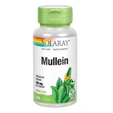 True Herbs Mullein 100 Veg Caps 330 Mg by Solaray