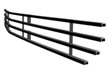 For Chevy Camaro 93-97 APG 1-Pc Black 8x6 mm Horizontal Billet Main Grille