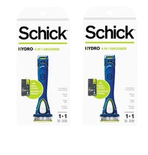 Schick Hydro 4-in-1 Groomer Razor with Cartridge – 2 Pack – New Look