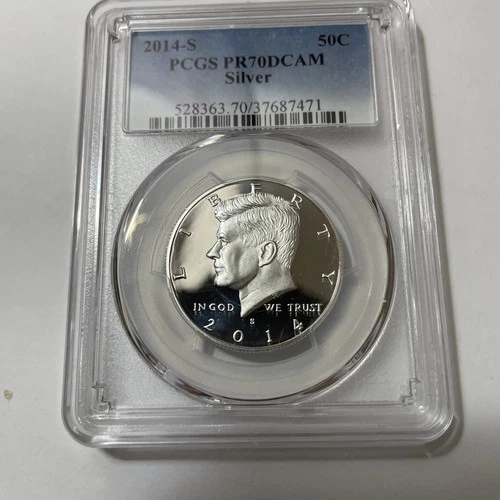 2014 s silver proof Kennedy half dollar PCGS PR 70 DCam