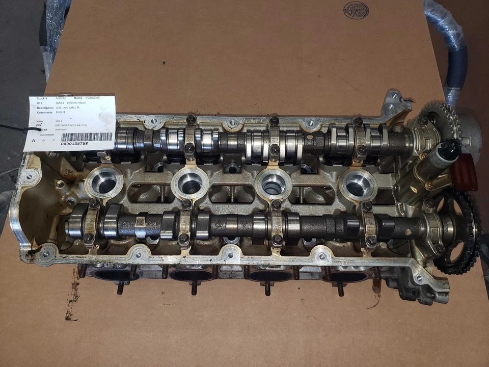 11 12 PORSCHE CAYENNE 右可重建气缸盖 4.8L 升,带涡轮增压 — 第 3/4 张图片