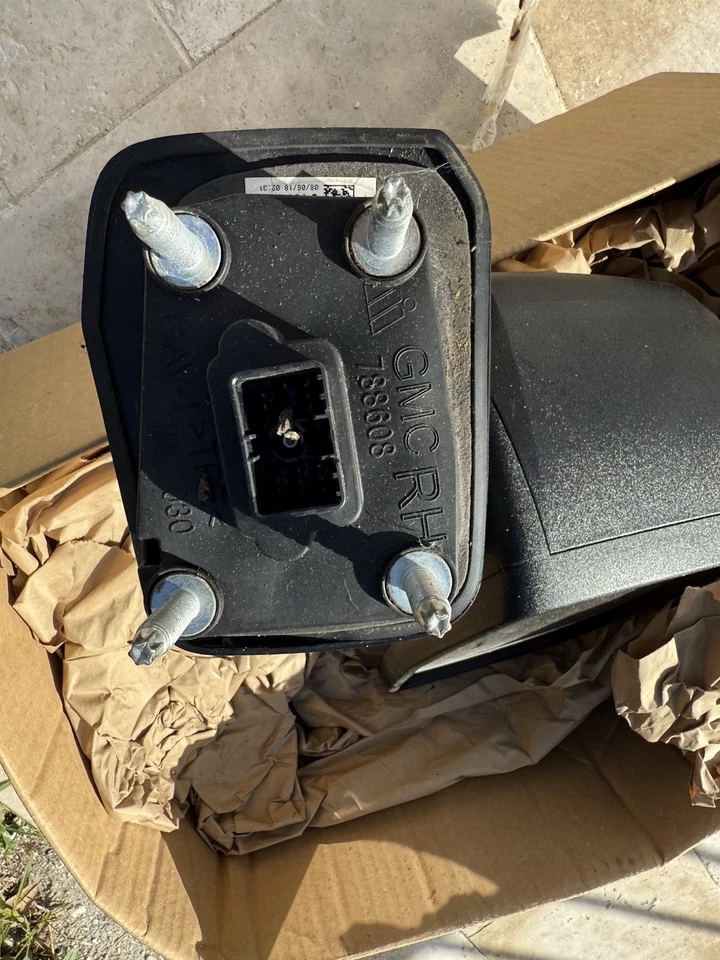 Espejo retrovisor de puerta con señal lateral derecho GMC Sierra 1500 2019-2023 OEM plegable eléctrico Foto 4 de 4