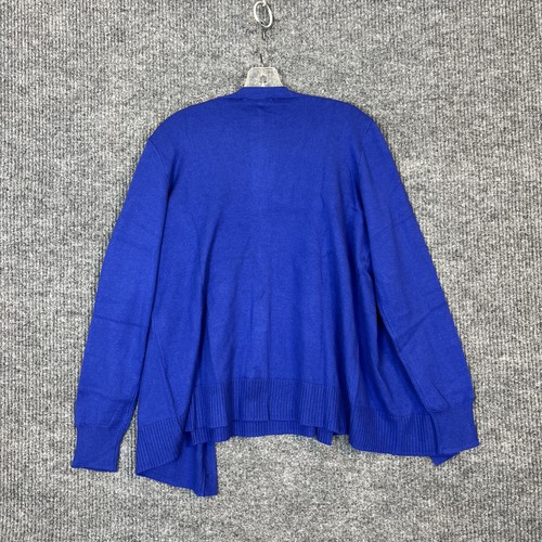 Denim & Co. Essentials Cardigan/Tank Sweater Twin Set Blue Sz XS/Medium Preppy - Picture 5 of 12