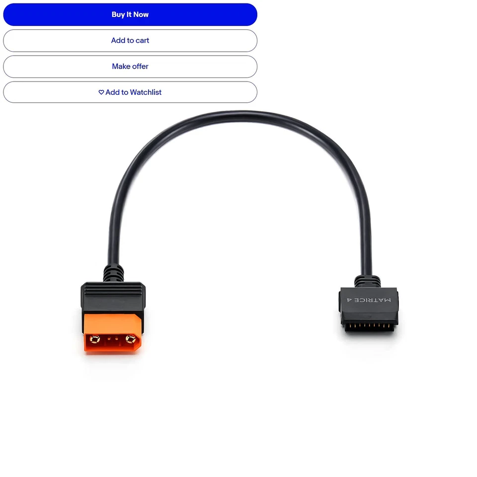 Genuine Original DJI Power SDC to DJI Matrice 4E 4T Fast Charging Cable - Image 2 of 4