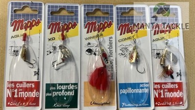 NEU 5 x Mepps Spinner Kunstköder Barsch Hecht Forelle Comet XD Aglia Winner Fly