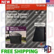 Master Forge Universal Small Charcoal Smoker 52 in x 45 in Black Pellet Grill