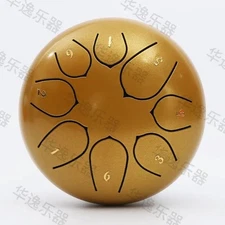 6-inch 8-Tone Steel Drum Percussion Instrument Beginner Tongue Drum Panda Drum