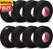 2 Rolls 1 Inch x 49.2 ft Wire Harness Tape Automotive Cloth Tape High Temp Elect