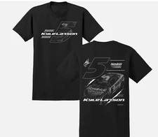 Kyle Larson 2025 HendrickCars Tonal 2-Spot T-Shirt Black