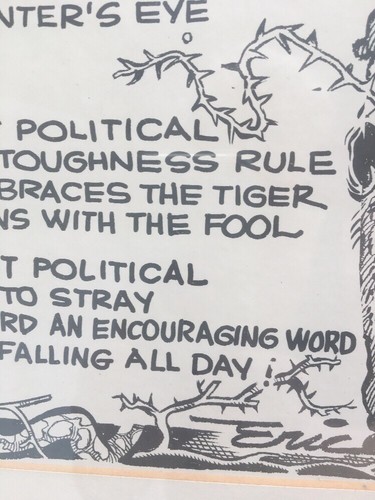 Rodney MIMS Cook Sr. Georgia Politics; Framed Poem 1969 from Friend; OOAK. RARE - Picture 3 of 11