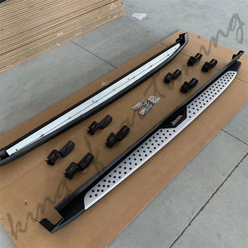 Aluminum Nerf Bars Running Board Side Step Fit for Hyundai Santa Fe 2019-2023 - Image 2 of 4