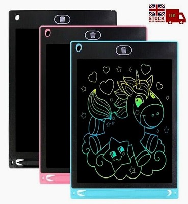 LCD Schreibblock Tablet Digital Zeichenbrett Grafikbrett für Kind Geschenk Spielzeug UK
