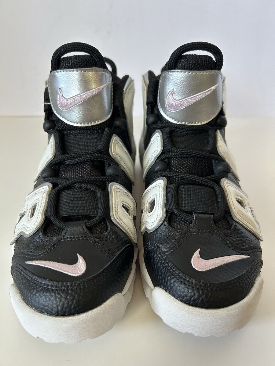 Size 7 - Nike Air More Uptempo Black Metallic Silver W for