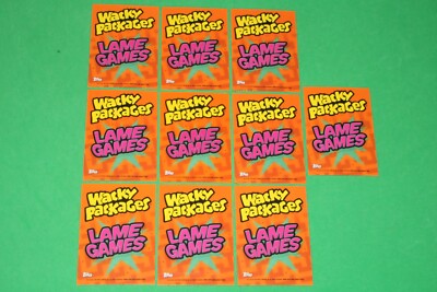 2012 Topps Wacky Packages ANS9 All-New Series 9 LAME GAME STICKERS