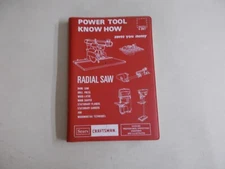 % Sears Craftsman Power Tool Know How Book Radial Saw + Other Tools 1975