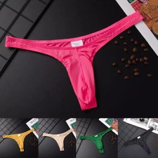 6pack Men G-String Thong Bulge Pouch Panties Micro Bikini T-back Underwear Brief