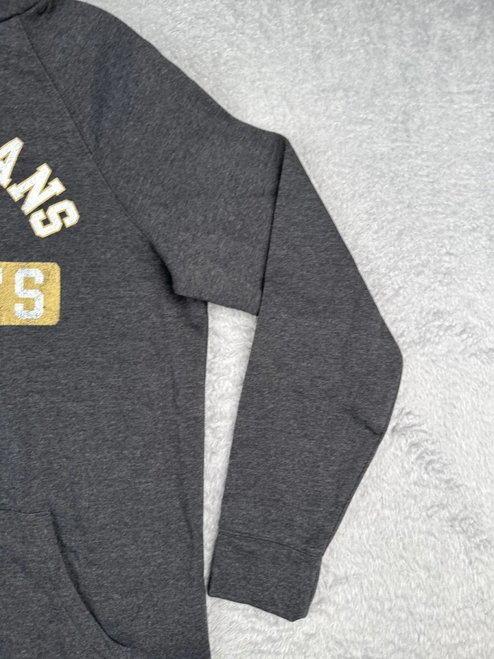 Suéter New Orleans Saints Adulto Grande Gris Brezo Pullover Sudadera con Capucha Bolsillo NUEVO Foto 2 de 4