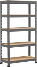 5-Tier Utility Shelves, Metal Storage Shelves, Adjustable Shelving Units, Boltle