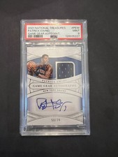 2021-22 National Treasures Patrick Ewing Auto Patch /74 PSA 9 - Knicks HOF