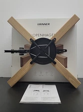 Krinner Copenhagen Christmas Tree Stand 95020 Oak  NWI , Damaged w/ Open Box