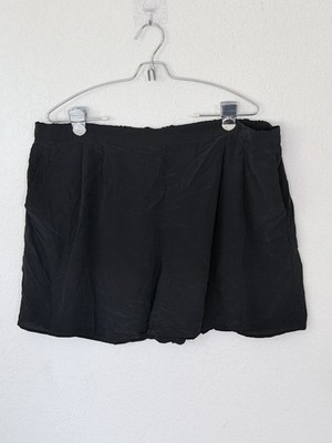 EILEEN FISHER Silk Shorts Womens XL Pull-on Stretch Waist Casual Travel
