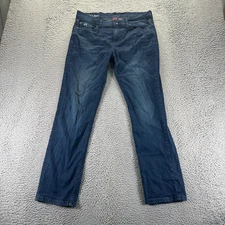 Buffalo David Bitton Evan-X Jeans Men's 34x31 Blue Denim Straight Slim Stretch