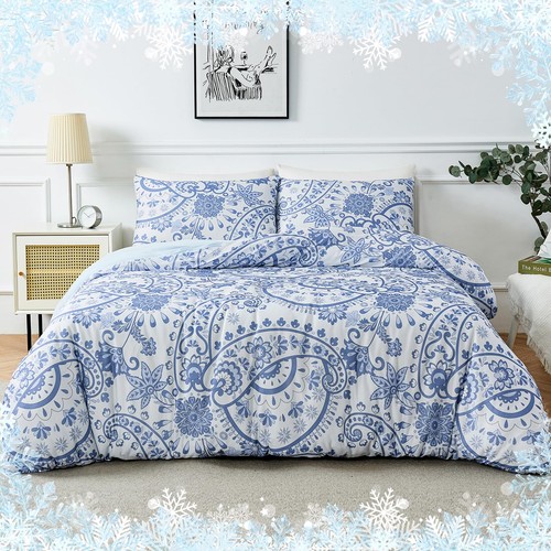 Cooling Duvet Cover King Size - Double Side Arc-Chill Q-Max Cooling Fiber Flo...