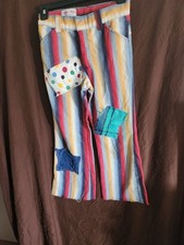 Rare Vintage 70's Billy The Kid Striped Pants Waist 26In 33In Long Snap Closure